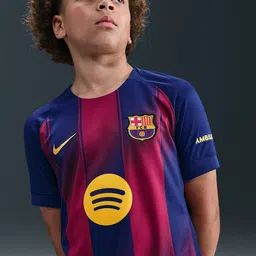 Nike F.C. Barcelona 2025/26 Stadium Home Older Kids' Nike Dri-FIT Football Replica Shirt-picture-38