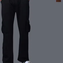 MADSTO Men Pack Of 2 Cotton Mid-Rise Relaxed-Fit Cargo Trackpants-image-72