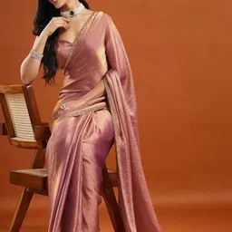 sanjana  silk SANJANA SILK Embellished Pure Chiffon Saree image 5