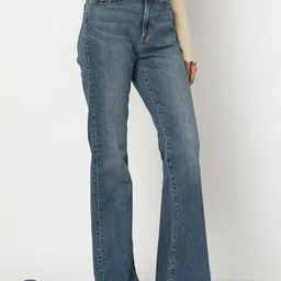 GAP Women Flared High-Rise Light Fade Stretchable Jeans-image-21