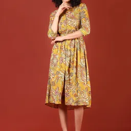 V-Mart Printed Round Neck Ethnic Dresses-picture-17