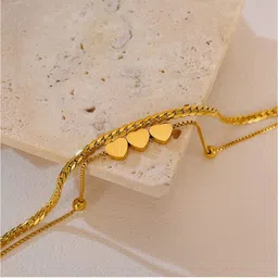 MYKI Stainless Steel Gold-Plated Link Bracelet-picture-22