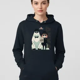 Moda Rapido Women Printed Hooded Oversized Sweatshirt-image-63