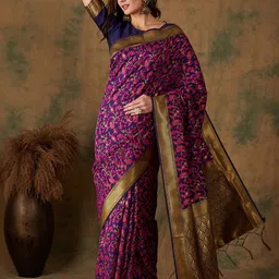 Suha Woven Design Zari Art Silk Banarasi Saree-image-26