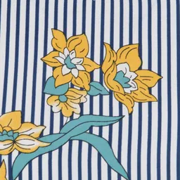 Absorbing Print Flutter Sleeve Ruffles Crepe Top image 3