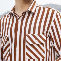 Campus Sutra Men Comfort Multi Stripes Opaque Striped Casual Shirt image 2