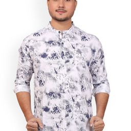 MADE IN THE SHADE Men Floral Printed Chikankari Kurta-picture-14
