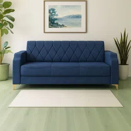 Westido Blue 3-Seater Cool Tone Modern Living Sofa-image-59