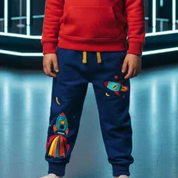 INCLUD Boys Embroidered Original Mid-Rise Regular Fit Trousers-picture-26