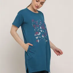 ONE SKY Women Floral Printed Pockets 1 T-shirt image 2