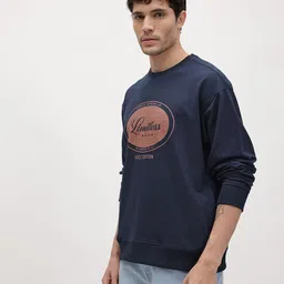 The Roadster Life Co. Typography Printed Relaxed Fit Sweatshirt image 5