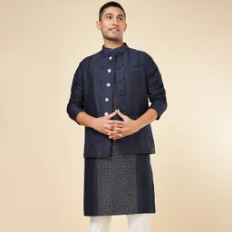 indus route by pantaloons Solid Men Waistcoat-picture-21