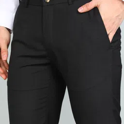 raymond Men Slim Fit Brown Polyester Trousers image 5