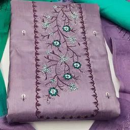 SAINOOR Embroidered Unstitched Dress Material image 5