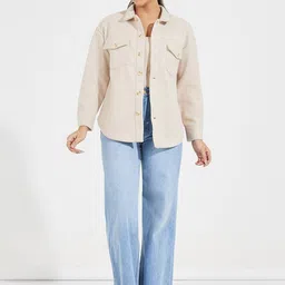 Styli Women Oversized Fit Long Line Wool Look Shacket image 5