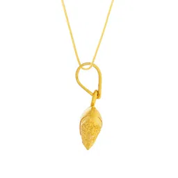 WHP JEWELLERS Loven 22 KT Yellow Gold Pendant For Women. image 4