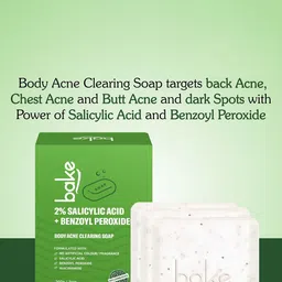 BAKE Set Of 3 2% Salicylic Acid Body Acne Clearing Soap With Niacinamide - 100 g Each image 3