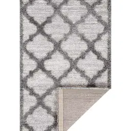 Sapana Carpet-Mats Grey Traditional Shaggy Polyester Carpet image 5