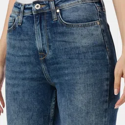 Pepe Jeans Women Straight Fit High-Rise Light Fade Stretchable Jeans image 3