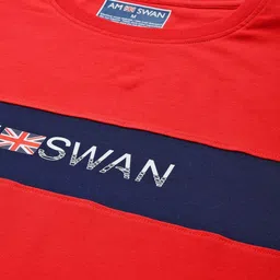 AMSWAN Men Printed Applique T-shirt image 2