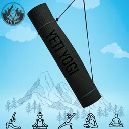 yeti yogi YOGA MAT BLUE CLR- 4MM Blue 6MM mm Yoga Mat image 3