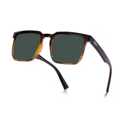Dervin Unisex Green Lens & Brown Square Polarized UV Protected Sunglasses DRVNS101 image 4