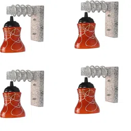 SOMIL Orange Glass Cylinder Printed Wall Lamps-picture-11