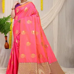 amirat Woven Design Zari Pure Silk Banarasi Saree-picture-39