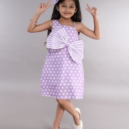 Pink Chick Polka Dot Print One Shoulder A-Line Dress-picture-18