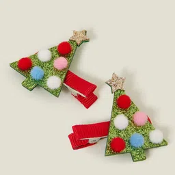 Accessorize Girls Set of 2 Embellished Alligator Hair Clip image 4