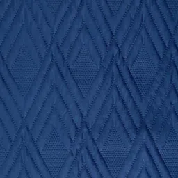 Fashion Throw Teal Blue Self Design Velvet 2 Seater Sofa Cover image 4