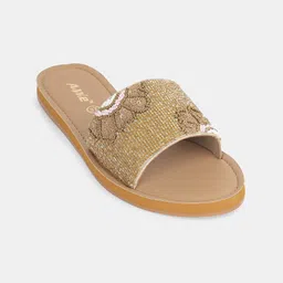 AIWIE Women Embroidered Ethnic Open Toe Flats image 5