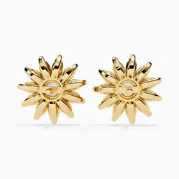 VALANOVA 18Kt Lab Grown Gold Diamond Studded Earrings-3.44 gm image 5