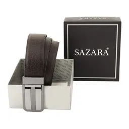 SAZARA Men Textured Leather Reversible Belt-image-29