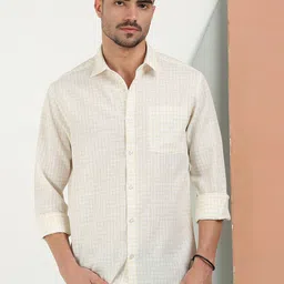 RIGS AND RAGS Smart Fit Checked Long Sleeves Cotton Casual Shirt-picture-12