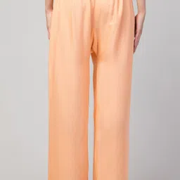 FAMBEE Women Flared Knitted Palazzos image 2