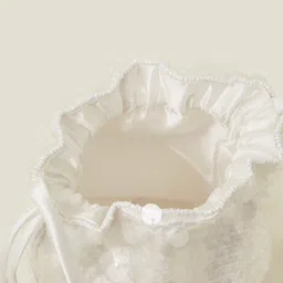 Accessorize Girls Sequin Drawstring Pouch Embellished Sling Bag image 4