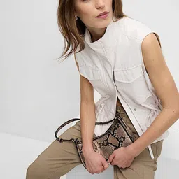 Marks & Spencer Women Colourblocked Crop Open Front Jacket-picture-17