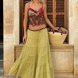 JC Mode A-Line Maxi Skirt image 1
