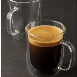 TASKHOUSE Transparent 2 Pieces Glass Dishwasher Safe Cups 420ml image 3