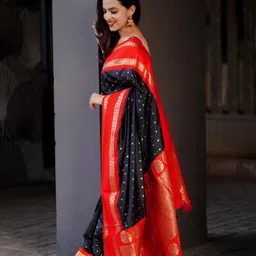 CANIZZARO Woven Design Zari Banarasi Saree image 5