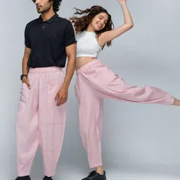 KSHM Printed Relaxed Fit Cotton Track Pants image 1