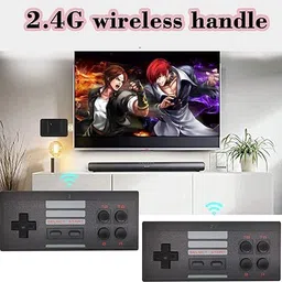 gamenophobia Kid's Plug & Play Wireless HD 1080p TV Video Game with with 8 Bit Retro Built-in, HDMI Game Stick Dongle for up to 2 Players image 4