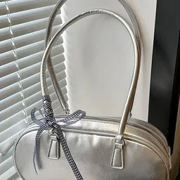 LULU & SKY Bucket Handheld Bag with Bow Detail-picture-36
