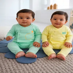 Somersault Infants Pack Of 2 Printed Pure Cotton Clothing Set image 5