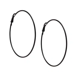 JMBW INTERNATIONAL Set Of 3 Silver-Plated Contemporary Hoop Earrings-picture-34