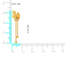 Joyalukkas Women 22Kt Gold Drop Earring - 3.99 g image 4