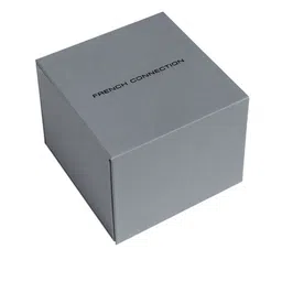 French Connection Men Skeleton Dial & Stainless Steel Bracelet Style Straps Analogue Motion Powered Watch image 4