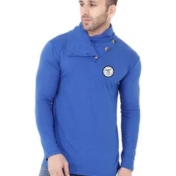 Blisstone Men Solid High Neck Slim Fit T-shirt-image-67