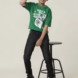 UNDER FOURTEEN ONLY Boys Printed Applique T-shirt image 5